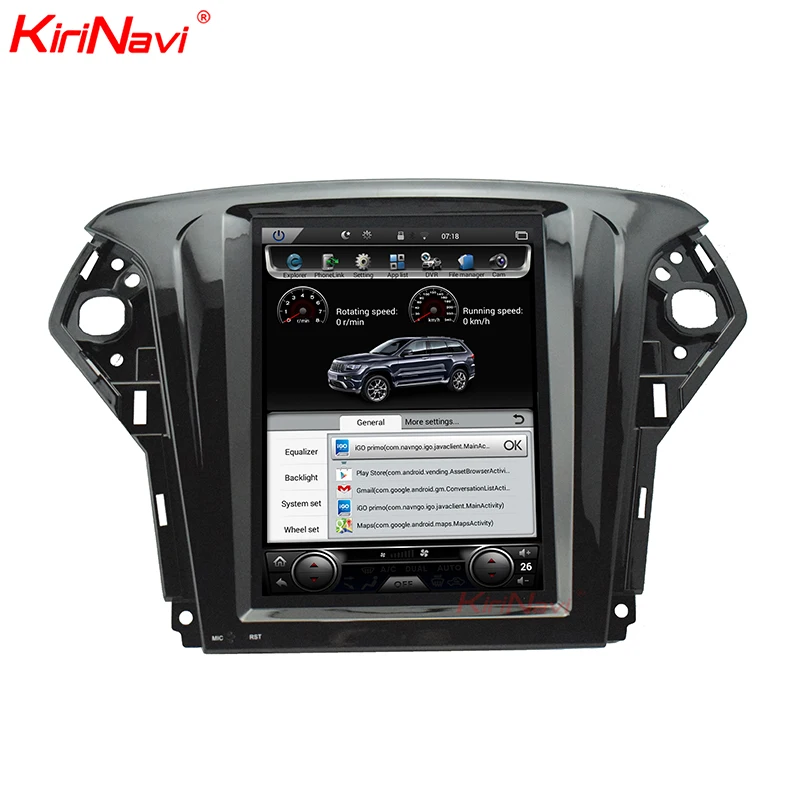 

KiriNavi Vertical Screen Tesla Style 10.4" Android 8.1 Car Radio GPS Navigation For Ford Mondeo Car DVD Multimedia 4G 2007-2012