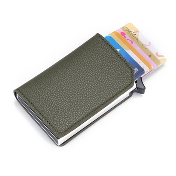 

Bycobecy New Multi Men and Women Unisex Card Case Anti-theft Smart Wallet Carbon Fiber Credit Card Holder RFID Pop-up Clutch