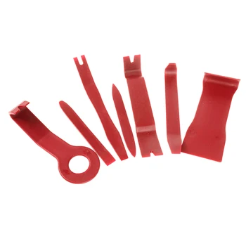 

Car Dashboard Tools 7Pcs Red Fasteners Removal Door panels Trim Handheld