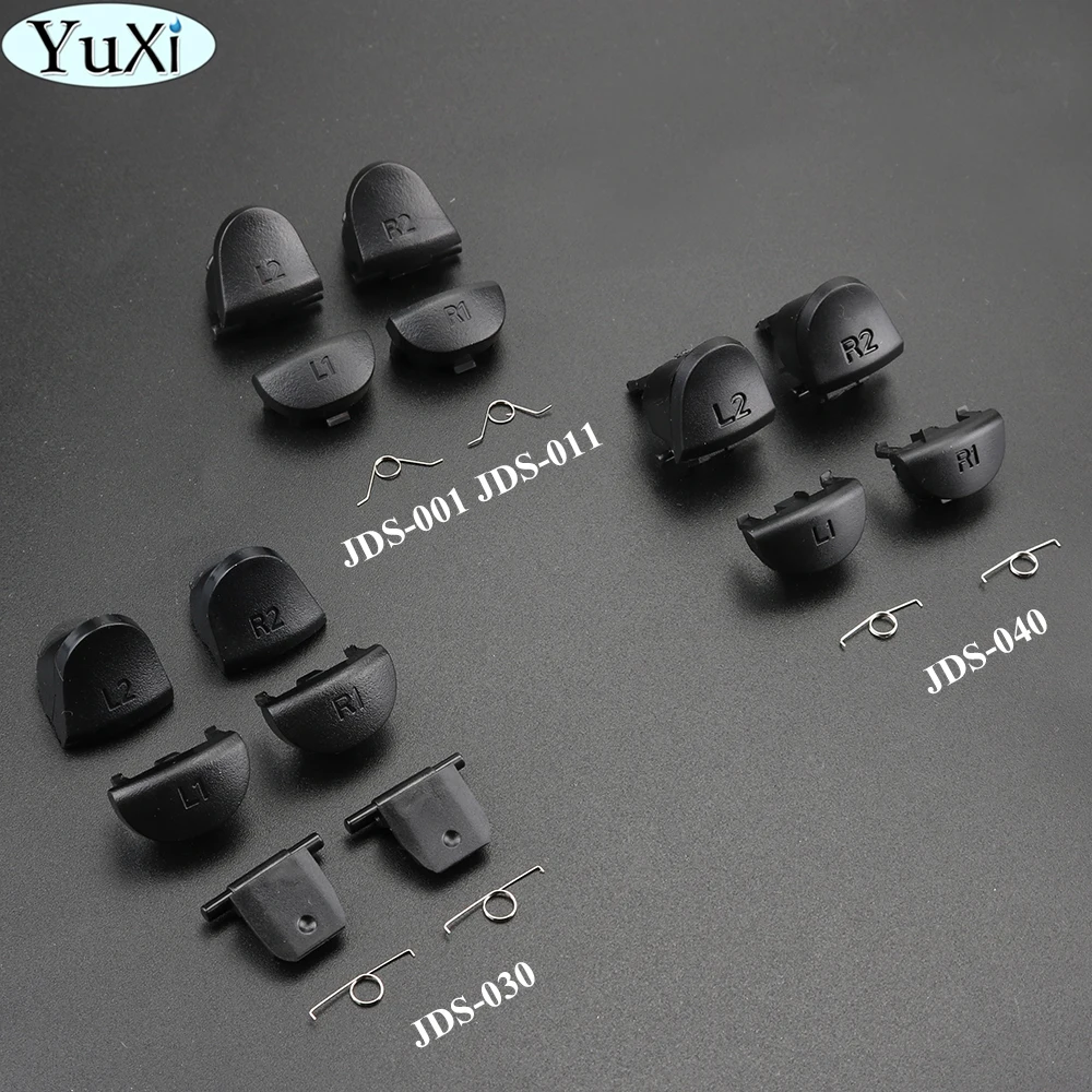 

YuXi L1 R1 L2 R2 Trigger Buttons JDS JDM 001 011 030 040 For PlayStation 4 for PS4 Slim Pro Controller R1 L1 Button W/ Spring