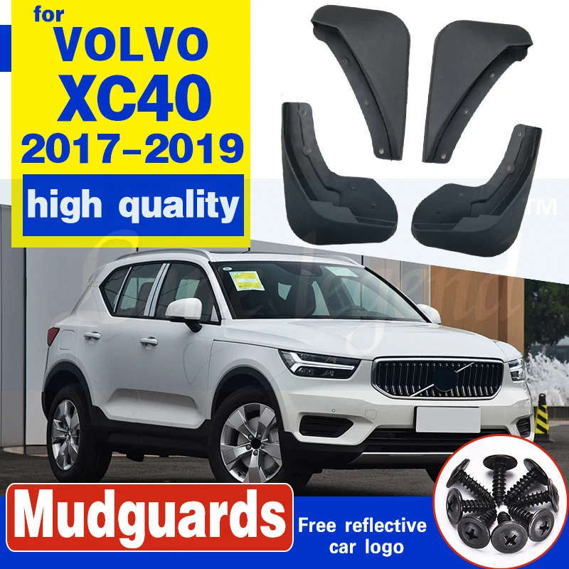 

For Volvo XC40 2017 - 2019 Set Molded Mud Flaps Flaps Splash Guards Fender Car Mudguards Mudflaps Front Rear 2018