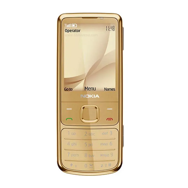 Разблокированный телефон Nokia 6700 классический мобильный телефон Nokia 6700C GSM 5MP Поддержка Русская и арабская клавиатура Восстановленный мобильный телефон - Цвет: Gold