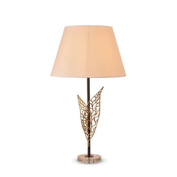 

Unique Modern bedroom decorative design Leaves Shape Crystal table light For Home Decoration