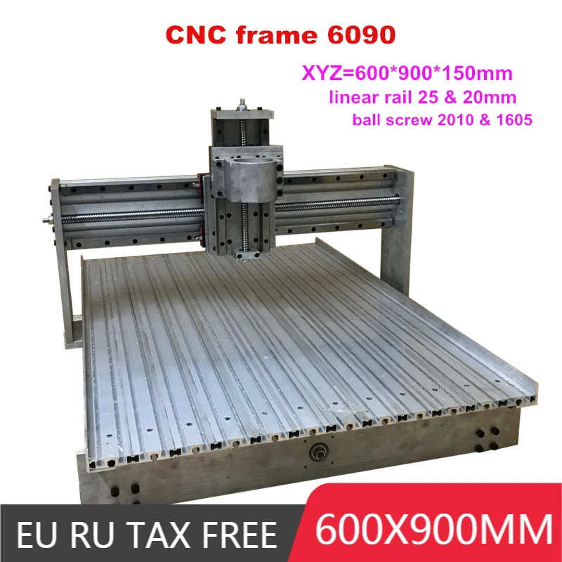 CNC 6090 линейная рельсовая направляющая рама больше 6040 гравировальный станок рамка