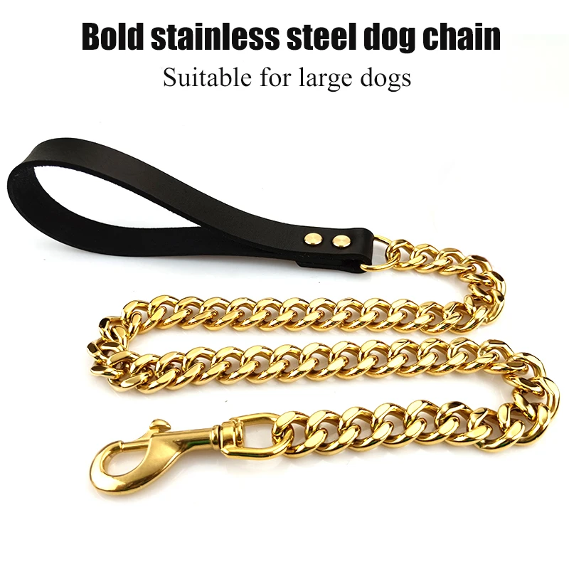 Metal stainless steel big dog chain Leashes Pet Chain Dog Leash Steel