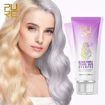 

PURC No Yellow Blonde Hair Shampoo Anti Brass Off Purple Shampoo Ulta Beauty Care Shiny Hair Color Dyed Treatment 100ml