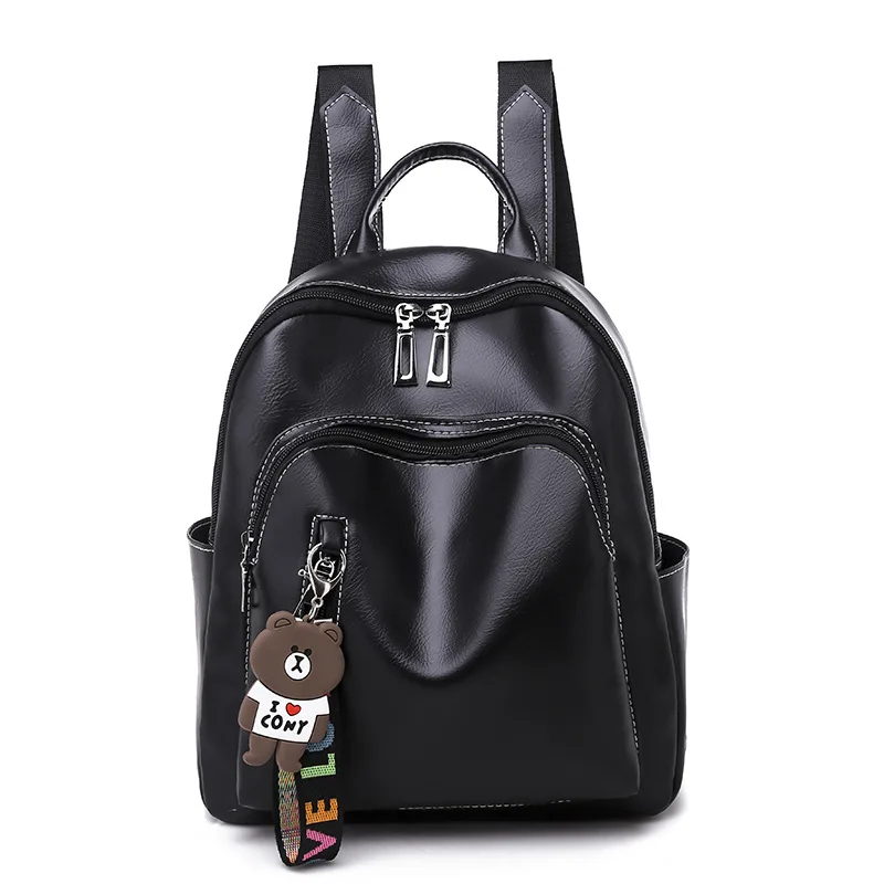 

Backpack Women's 2019 New Style Korean-style Fashion Fashion Simple Versatile Soft Leather School Bag Mini INS Super Fire Small