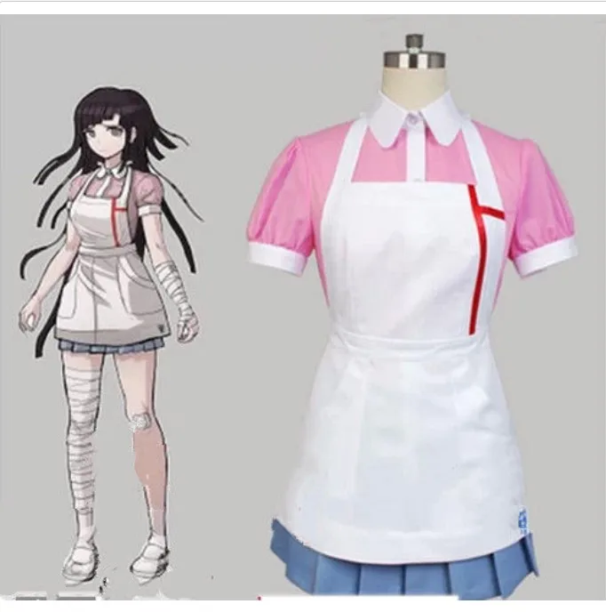 Dangan Ronpa 2 Danganronpa Mikan платье цумики косплей костюм Индивидуальный заказ