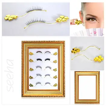 

2pcs False Eyelash Classic Colors and Simple Durable Design Display Board Graft Lashes Effect Exhibit Auxiliary Assistor