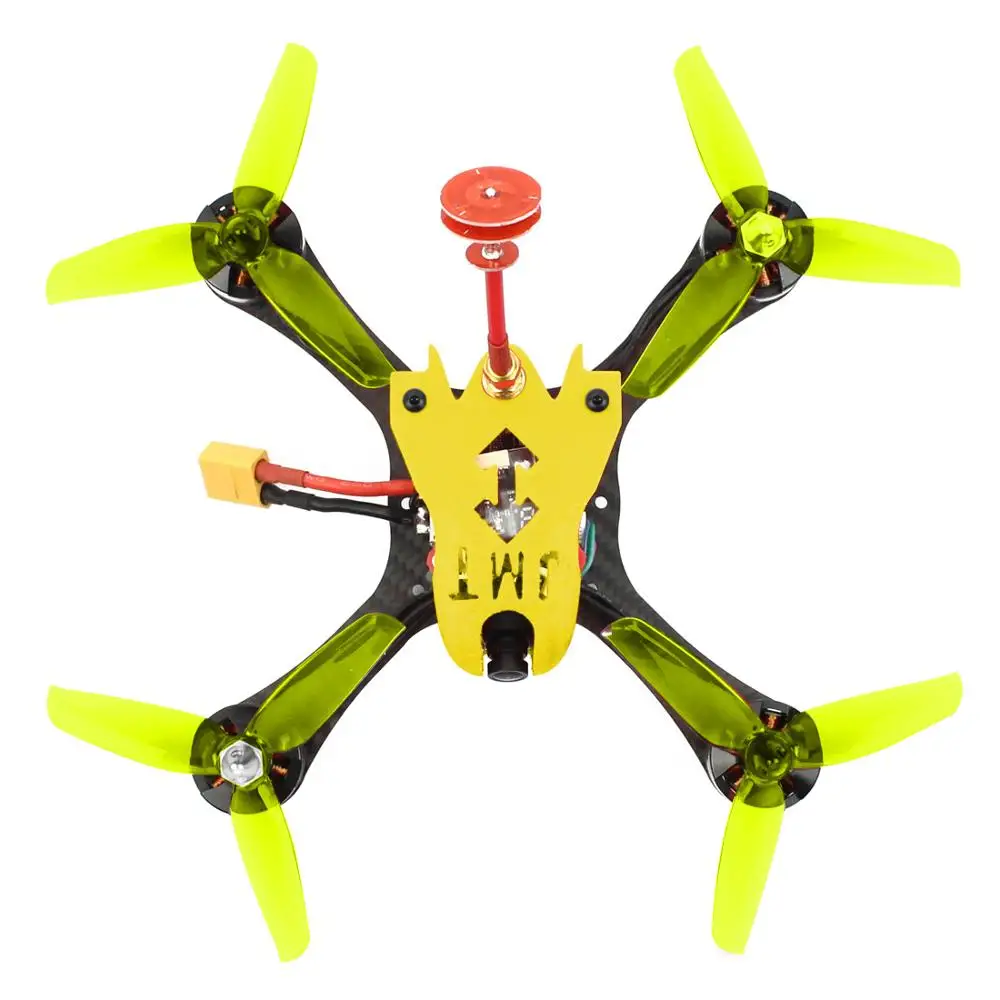 Квадрокоптер FPV Racing Drone T180 4 дюйма 3S HD камера черепаха 800TVL BNF Betaflight F4 Pro V2 OSD RC для FRSKY D8 - Цвет: BNF Yellow Canopy