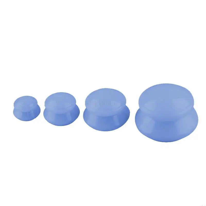 HANRIVER new FDA material silicone cupping household high transparent LFGB vacuum cupping four-piece set 3