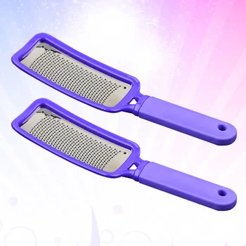 

2Pcs Stainless Steel Foot File Dead Skin Remover Foot Grinding Tool Callus Grinder Foot Rubbing Board Foot Dead Skin Grinder (Ra