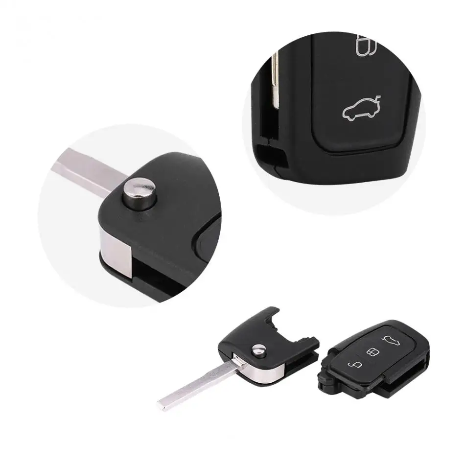 3 кнопки дистанционного брелока 433 МГц с чипом 4D63 для Ford Focus C Max S Max Galaxy Mondeo автомобильные аксессуары