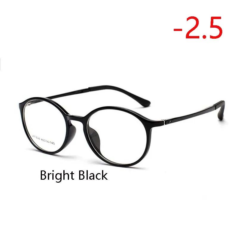 1,56 Асферические рецептурные линзы очки женские, мужские ультралегкие TR90 студенческие готовые очки для близорукости SPH-1,0-1,5 To-4,0 - Цвет оправы: Myopia 250