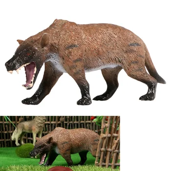 

Simulated Wolf Model Realistic Solid Adorable Animal Figurine Adornment Ornament Home Animal Decor Toy Craft