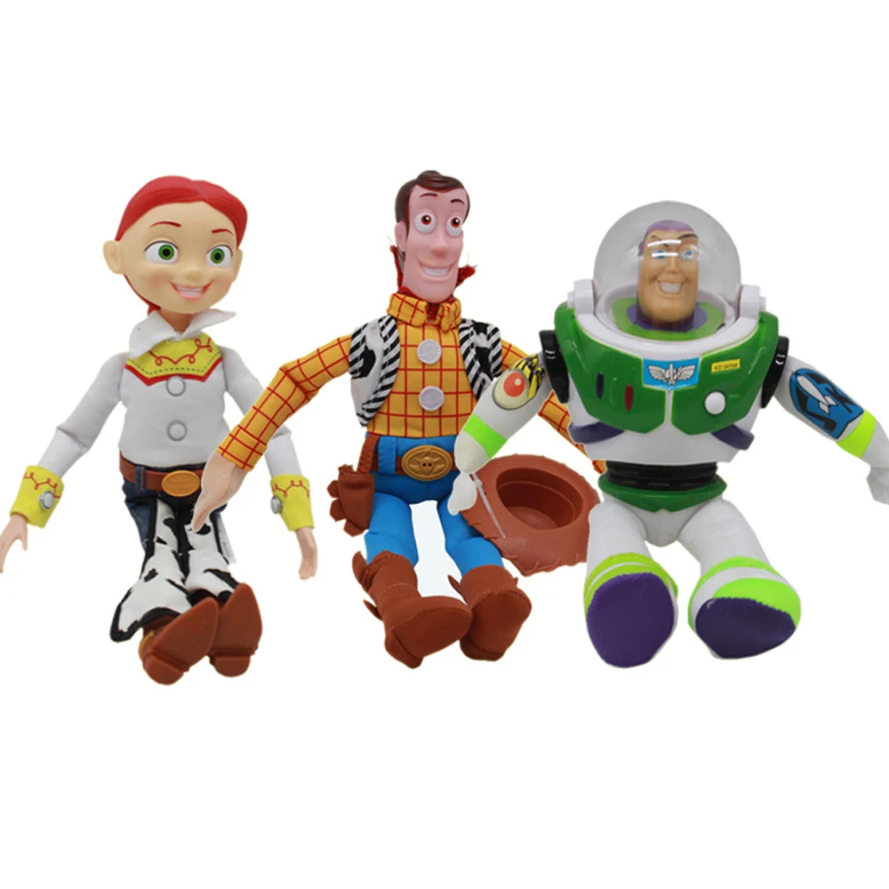 Woody Buzz Lightyear, Детская плюшевая игрушка, мультяшная кукла, рождественский подарок, детская мягкая игрушка