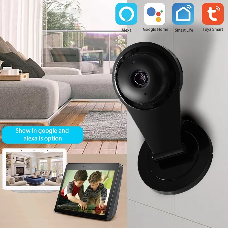 1080P умный дом безопасности ip-камера безопасности камера с датчиком движения совместима с умным приложением Tuya Alexa EU Plug