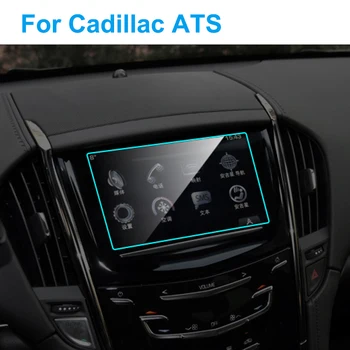 

8 Inch Car GPS Navigation Screen Protector for Cadillac ATS Interior Tempered Glass Screen Protective Film Auto Car Accessories