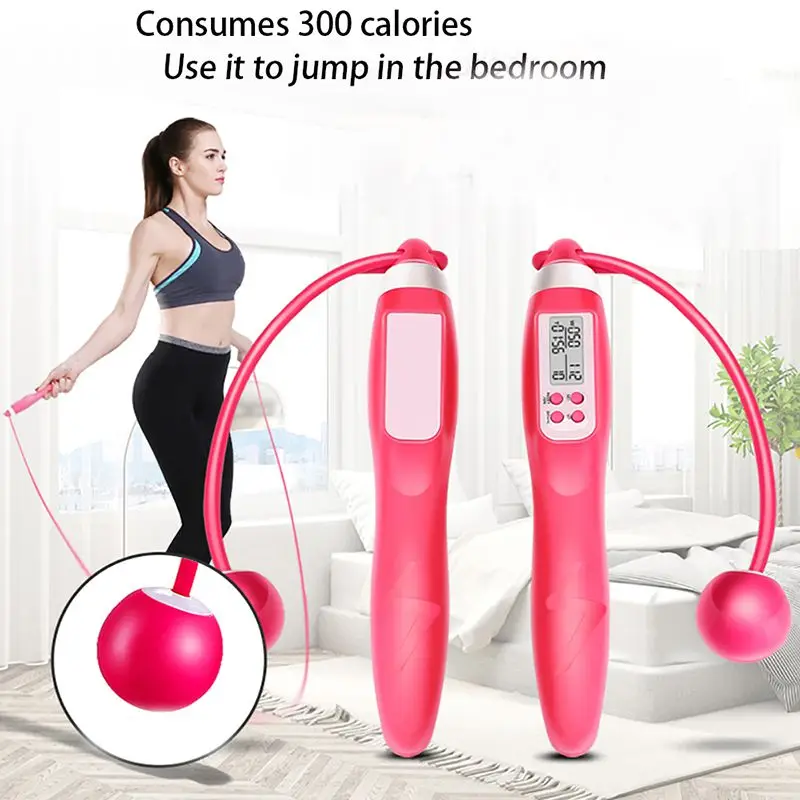 Fitness Jump Rope Ropeless Wireless Cordless Calorie Counter Electronic Counting Skip Ropes Women and Men Body Building Accessor