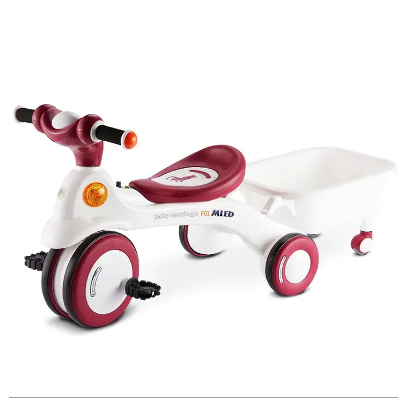 

Child Tricycle Environmental Protection Safety Mute Wear Resistant 2~8 Years Old Student Three Rounds Pedal Bicycle