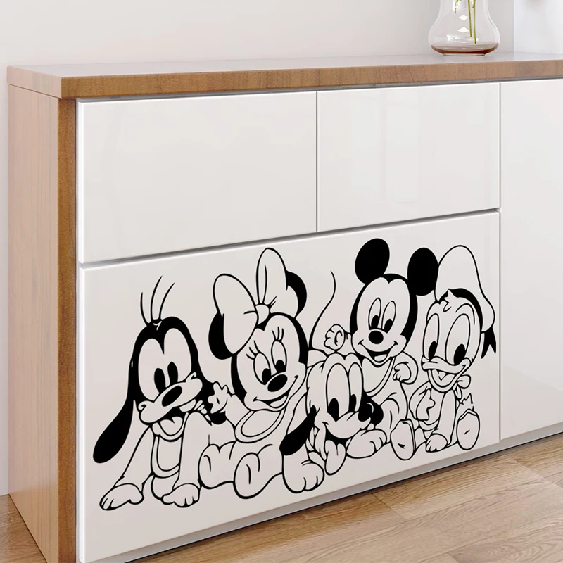 Disney Mickey Minnie Mouse Donald Duck Wall Stickers For Nursery