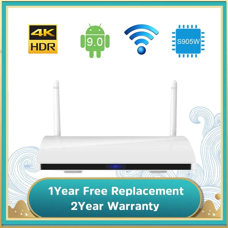 Leadcool R6 4K HD Smart TV Box Amlogic S905W Quad Core Android 9 0 2 4G Wifi 1G 8G 2G 16G Set top | Электроника