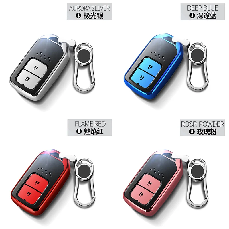 Borsa di copertura della cassa chiave dell'automobile del TPU del cromo di alta qualità adatta per Honda tutti i modelli chiave Shell Protector portachiavi accessori Auto - Hbd0c691cd5244e6fb2724d0396cd62c15