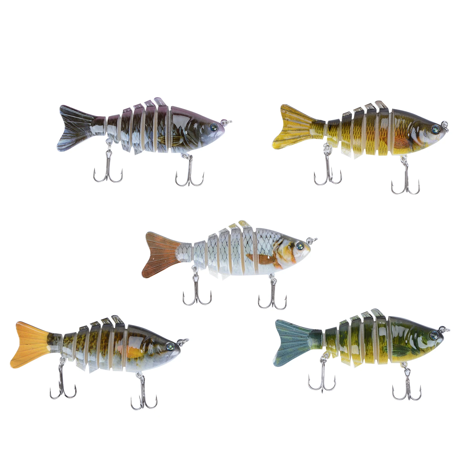 10cm Multi Segments Jointed Hard Bait Wobblers Swimbait Crankbait Swim Bass  Fishing Tackle For Bass Isca Crankbait Fishing Lure - AliExpress