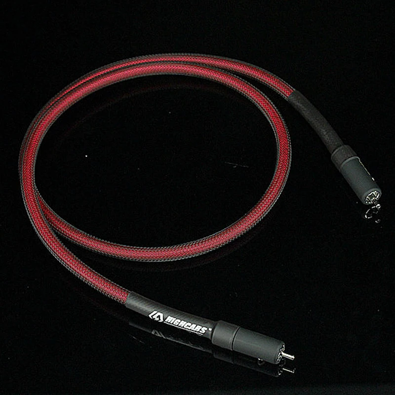 6N-OFC 75Ω кислородный Серебряный медный коаксиальный аудио кабель сабвуфера