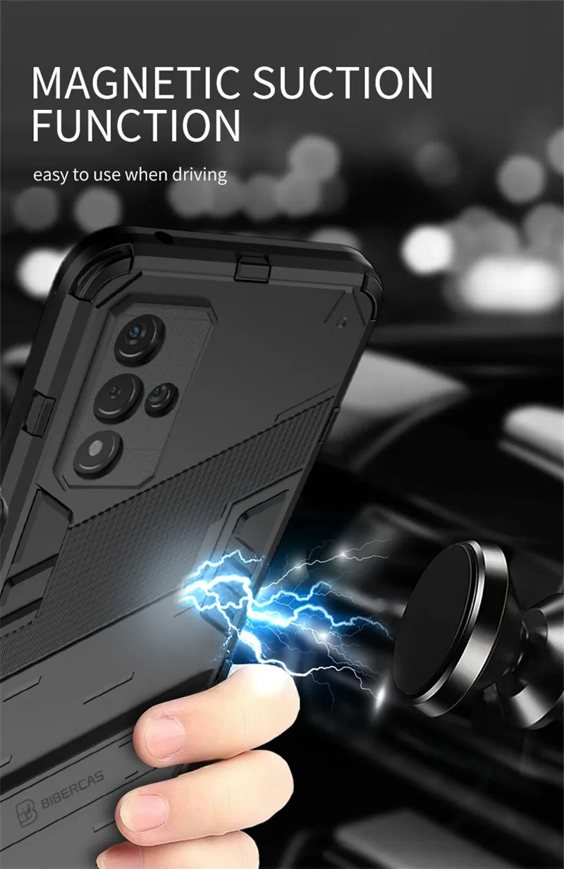 Shockproof Rugged Armor Stand Case with Bracket