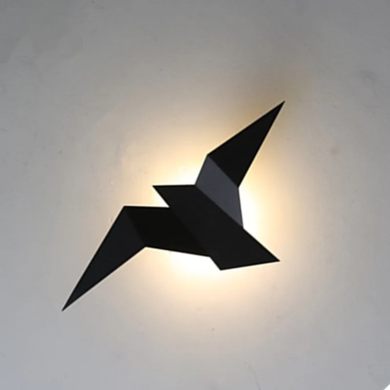 wall lights for living room Modern Led Wall Lamp Nordic Iron Bird Wall Lamps Living Room Bedroom Home Decor Stairs Light Bedside Wall Light Fixtures art deco wall lights Wall Lamps