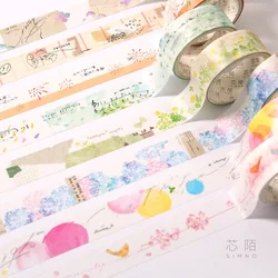 Combined Tape Surplus White Series Creative Fresh Hand Account DIY Decorative Stickers Natural 2 Involved 4 Models