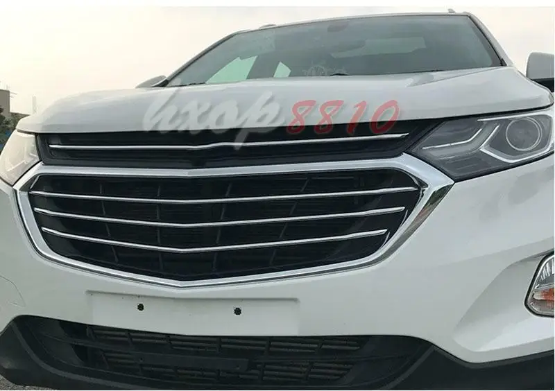 Подходит для Chevrolet Equinox- высокое качество хром Передняя Центральная решетка крышка отделка полосы 5 шт