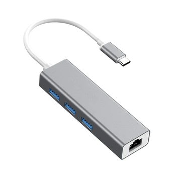 

Type-C to Rj45 Network Card 100M Usb3.0 Hub Hub Type C to Rj45 Converter
