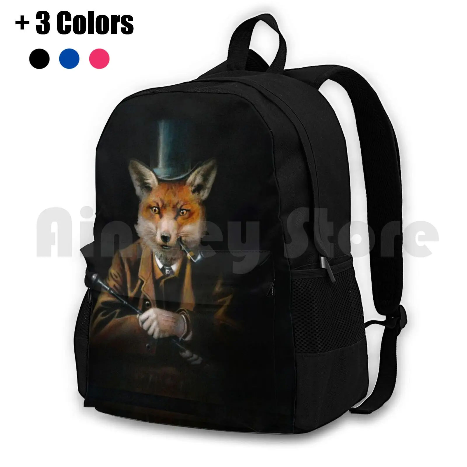 

Рюкзак Dapper Fox для походов на открытом воздухе, спортивная сумка для верховой езды и скалолазания, винтажная суперреалистичная забавная необычная забавная сумка с животными