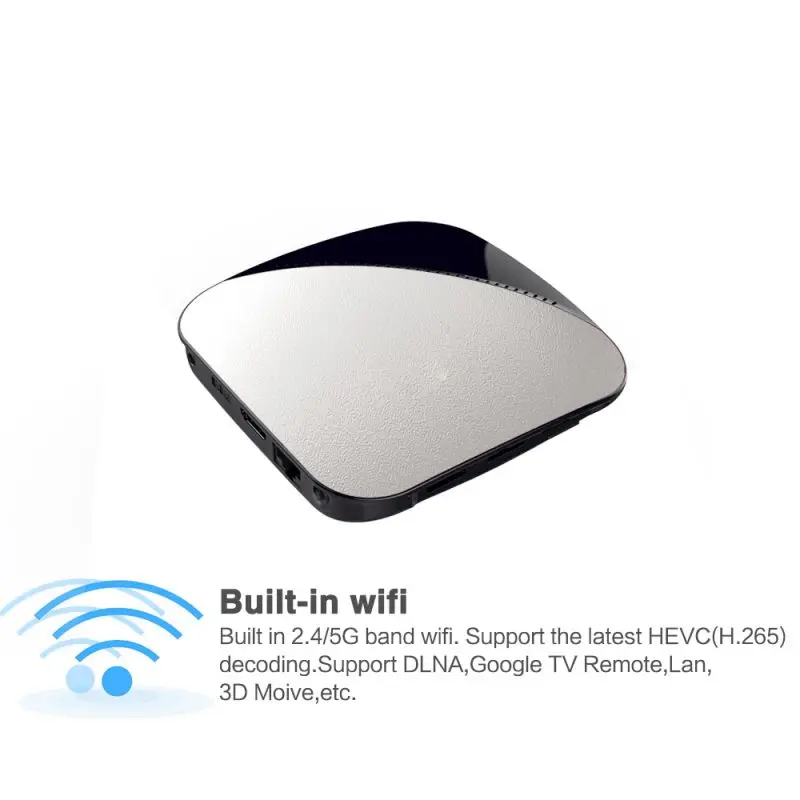 HD 4K 60fps двухдиапазонный WiFi 2,4G/5G Smart tv Box телеприставка Android 9,0 tv box четырехъядерный 64-битный процессор