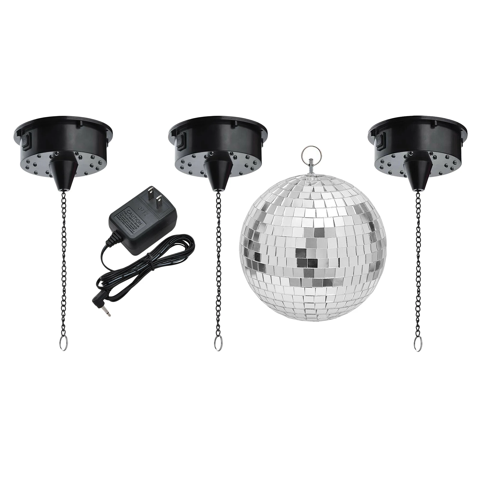 RGBW Light Rotating Motor 18LEDs For Mirror Disco Ball 8