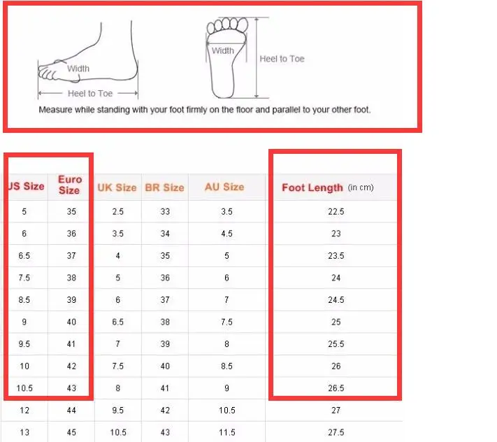 women size chart