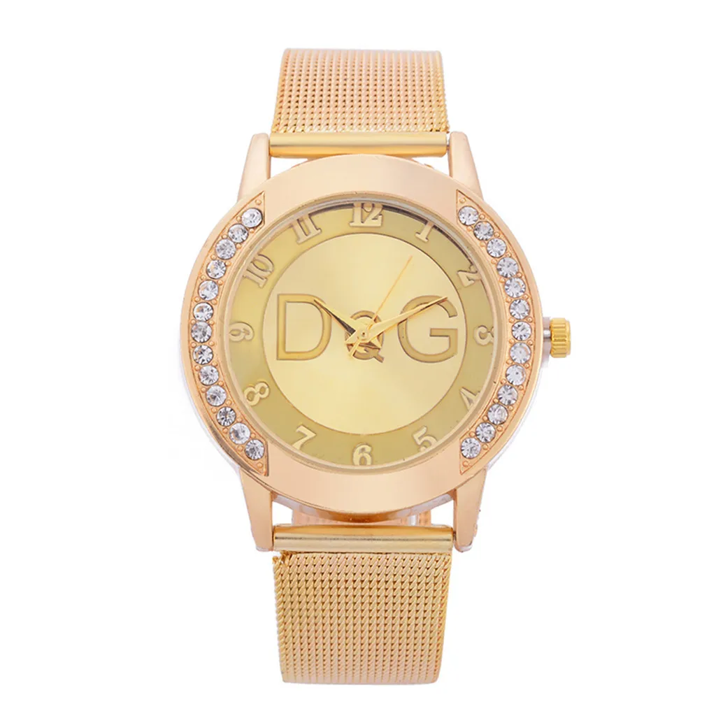 DQG роскошные Брендовые женские часы Relogio Feminino с ремешком поверхность звезда луна