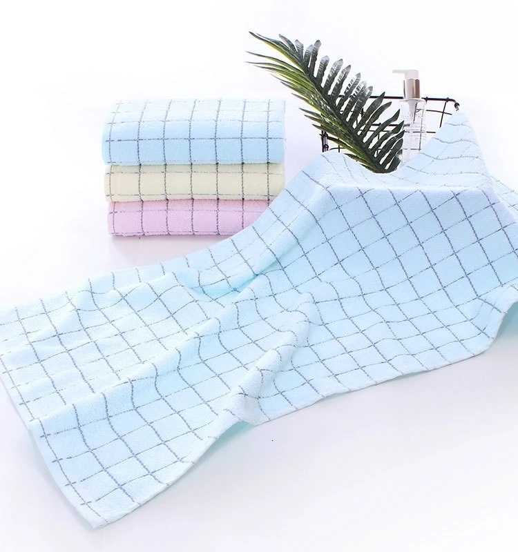 British Style Quality Cotton Large Towel Beach Sun Bath Steam Sauna Washcloth Travel Camping School Portable Gift Handkerchief