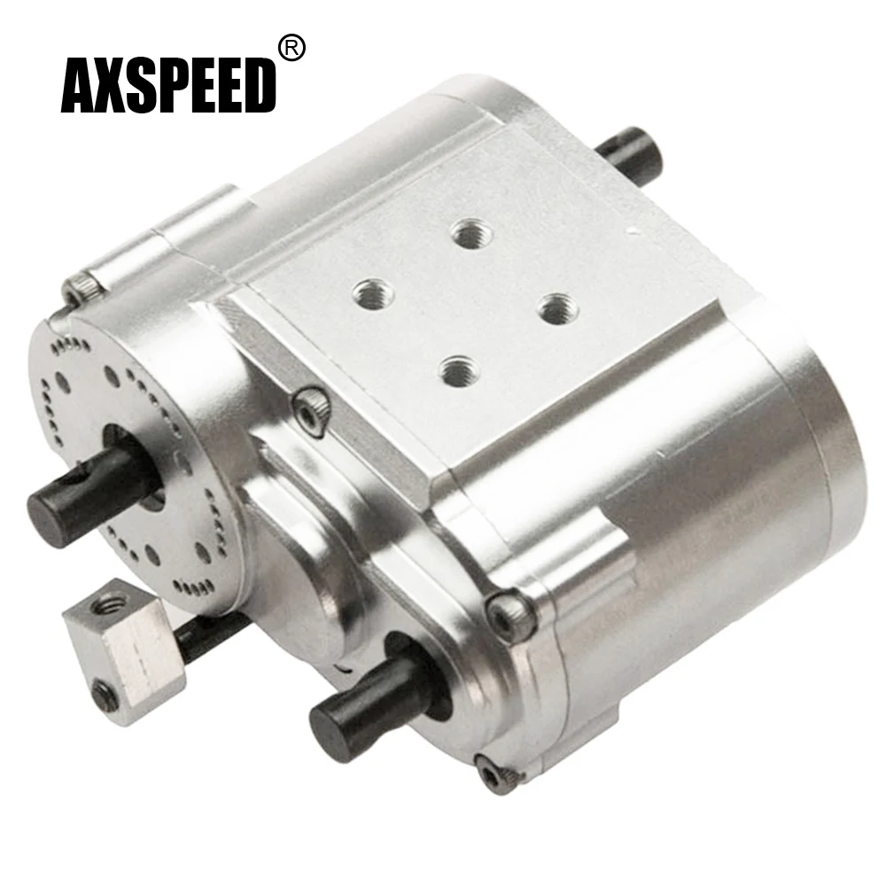 

AXSPEED Metal 2 Speed Transfer Case Gearbox for D90 Axial SCX10 1/10 RC Crawler Car Truck Model Upgrade Parts Accessories