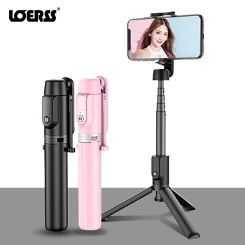 

LOERSS Portable Integrated Tripod Selfie Stick Hidden Phone Bracket Bluetooth Button Phone Self-timer Lever Holder For Phone