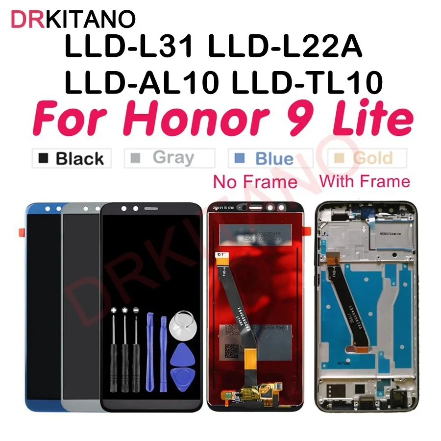 Дисплей для Honor 9 lite ЖК-дисплей сенсорный экран с рамкой дигитайзер LLD-L31 для huawei Honor 9 Lite ЖК-замена