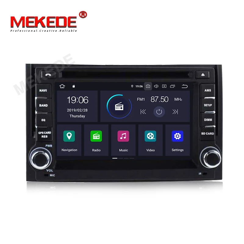 Top MEKEDE 2din PX5 4+64G Android 9.0 Car Multimedia DVD player for Hyundai H1 Grand Starex 2007-2015 GPS,DVD, Radio,WiFi BT 1