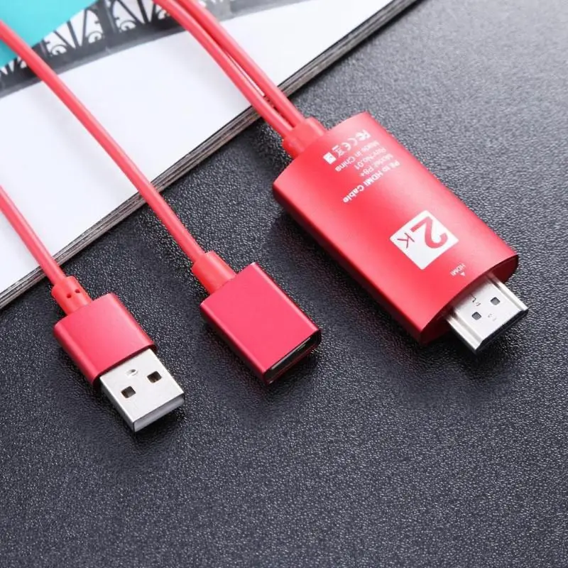 Full HD 1080P USB в HDMI конвертер кабель для iPhone 8X7 6s Plus iPad samsung Android телефонов тв видео аудио адаптер