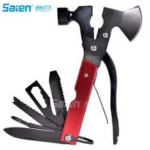 18-в-1 набор молоток Складная Стиральная машина с черным оксидом Мультитул, Портативный Нержавеющая сталь прочный из вулканической лавы, для EmergencyEscape, Отдых на природе, путешествия