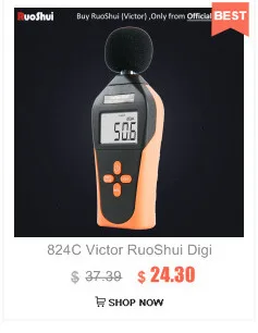 RuoShui VC6238P Цифровой Стробоскоп бесконтактный RPM фотоэлектрический измеритель скорости вращения Спидометр tacometro teser