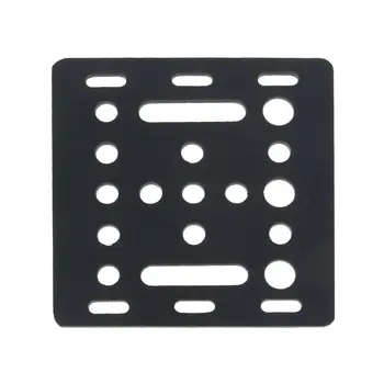 

3D Printer Part Openbuilds V-Slot Gantry Plate 20mm Black Sand Blasting 65.5mmx65.5mmx3mm Without Wheel R9UA