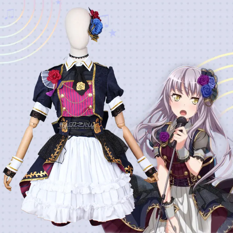

Anime BangDream Roselia Yukina Rinko Udagawa Ako Imai Lisa Hikawa Sayo Uniform Cosplay Costume Women Halloween Free Shipping