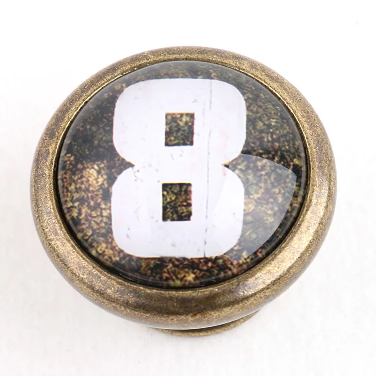 Retro 35mm Round Metal Pull Handles Wardrobe Cabinet Door Cupboard Drawer Knobs